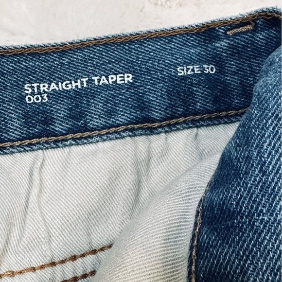 ODAVIA & Sons Distressed Straight Taper Blue Jeans Men’s Size 30 New $290 - Picture 10 of 14